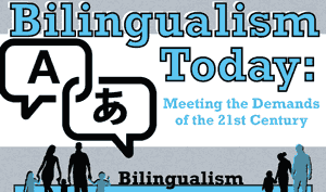 Bilingualism Today Infographic Logo
