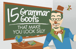 15 Grammar Goofs Infogrphic Logo