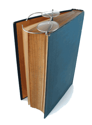 Book with glasses