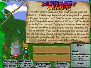 Alphabet Jungle Game Logo