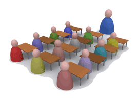 Abstract Image of a classroom