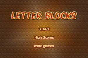Letter Blocks Game Logo