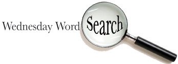 Wednesday Word Search Icon of magnifying Glass