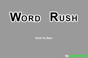 Word Rush Game Logo