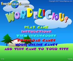 Wordelicious Game Logo