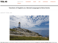 Teachers of English as a Second Language Nova Scotia (TESL NS)