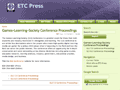 Games+Learning+Society Conference Proceedings