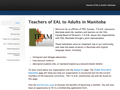Teachers of English as an Additional Language to Adults in Manitoba (TEAM)