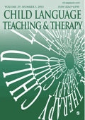 Child Language Teaching and Therapy