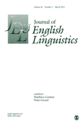 Journal of English Linguistics