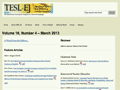Electronic Journal for English as a Second Language