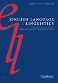 English Language and Linguistics