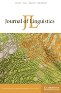 Journal of Linguistics