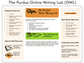 Purdue University Online Writing Lab