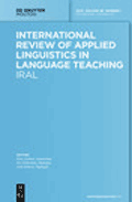International Review of Applied Linguistics in Language Teaching