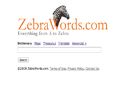 Zebra Words
